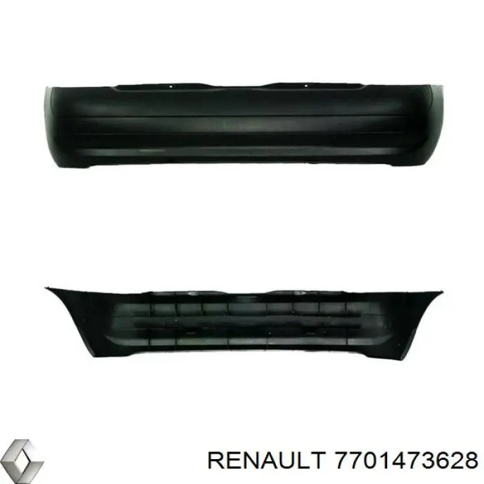 Купити 7701473628 Renault (RVI) Задній бампер