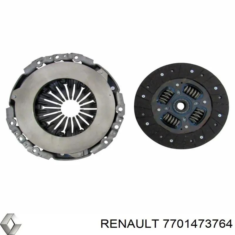 Комплект зчеплення (3 частини) 7701473764 Renault (RVI)