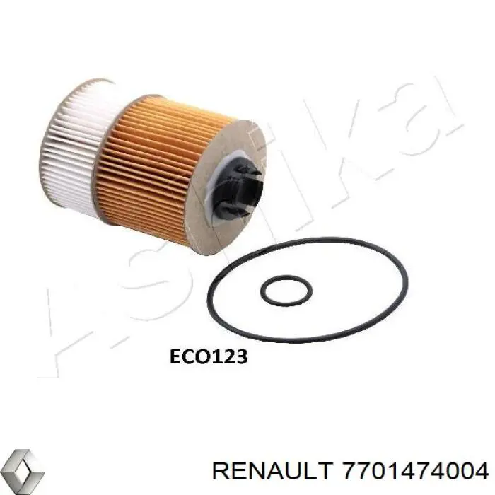 7701474004 Renault (RVI) фільтр масляний
