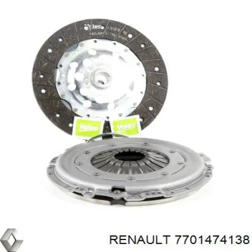 Купити 7701474138 Renault (RVI) Комплект зчеплення (диск, корзина, підшипник)