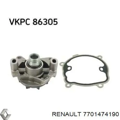 Водяний насос Renault (RVI) 7701474190
