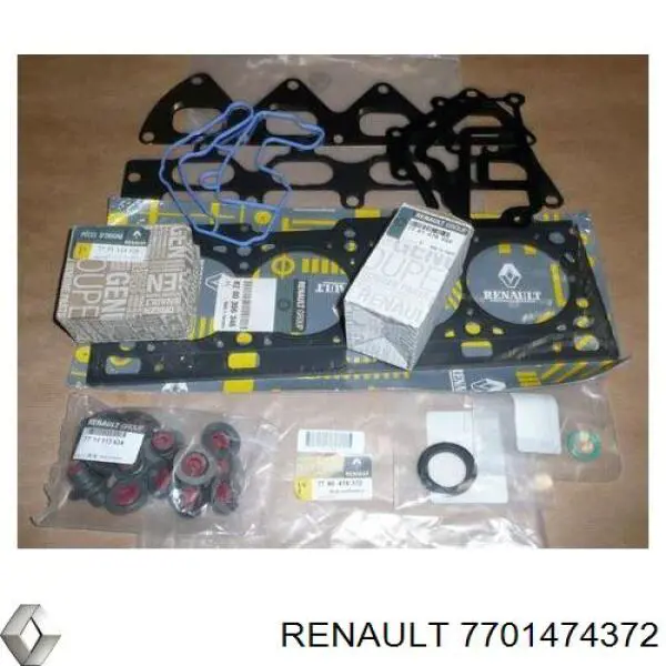 Комплект прокладок двигуна, верхній 7701474372 Renault (RVI)