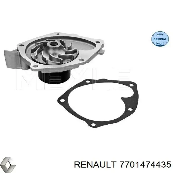 Помпа охолодження Renault (RVI) 7701474435 ціна, від 33.44 USD