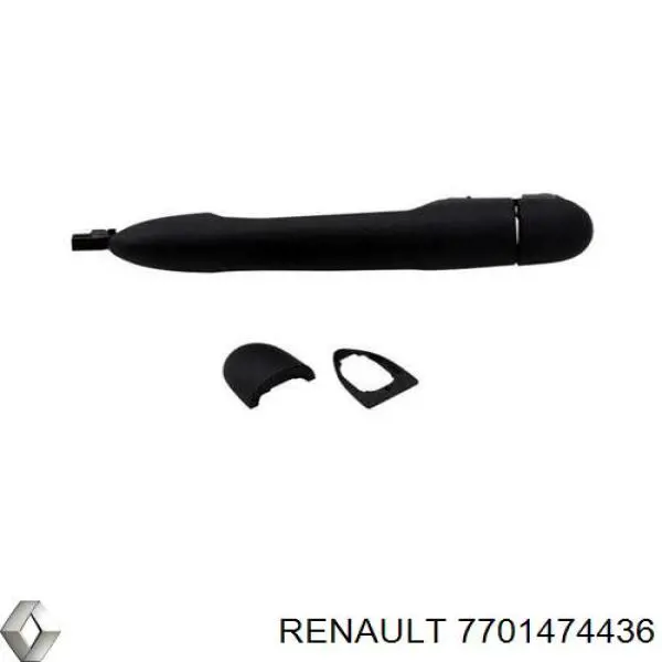Ручка передньої двері зовнішня Renault (RVI) 7701474436 ціна, від 15.32 USD