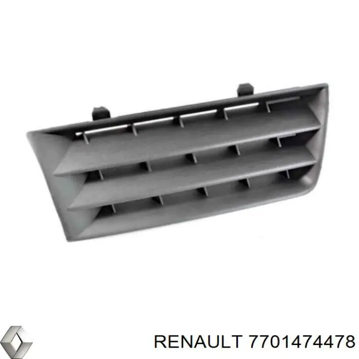 Решетка радиатора передн renault: megane 10.02-01.06 (страна производства: испания) на Renault Megane II 