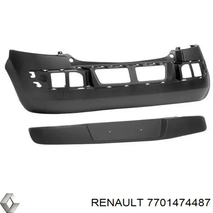7701474487 Renault (RVI) Накладка бампера заднього