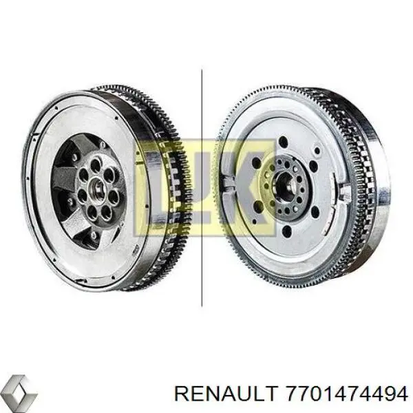 Купити 7701474494 Renault (RVI) Маховик із зубчастим ободом в зборі