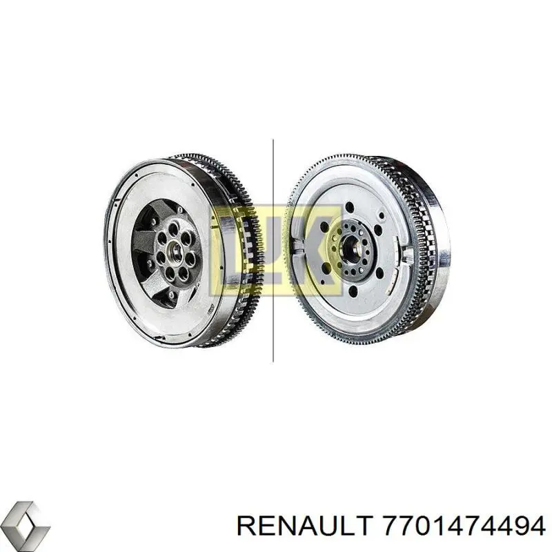Маховик двигуна Renault (RVI) 7701474494 ціна, від 416.87 USD