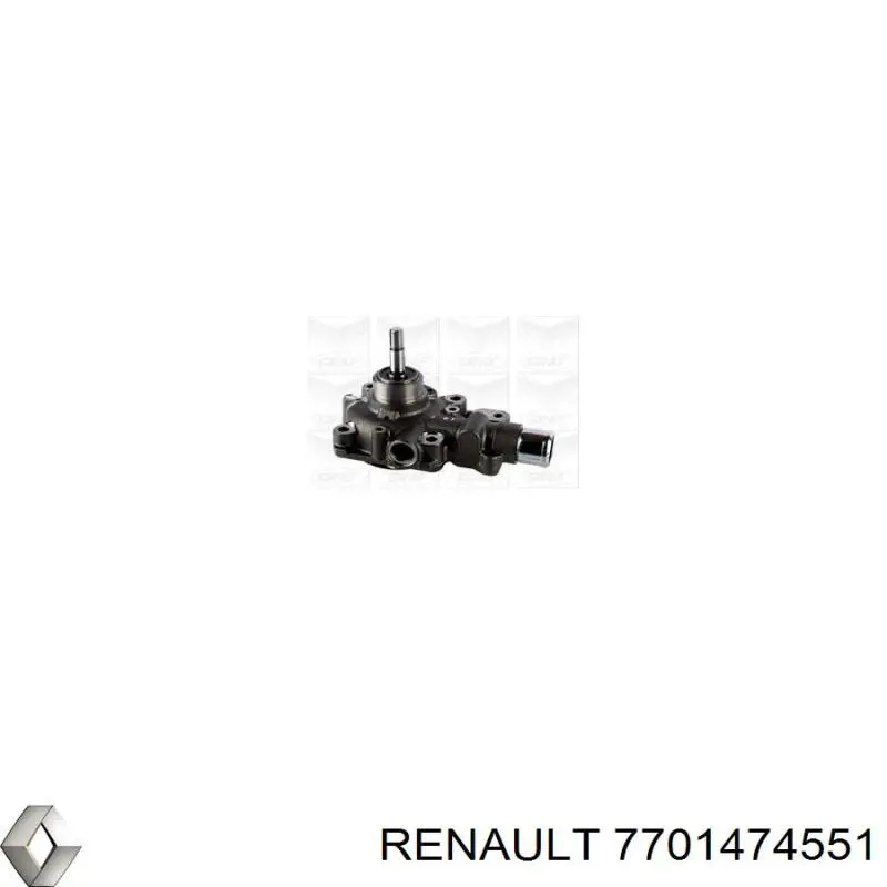 Помпа охолодження Renault (RVI) 7701474551 ціна, від 75.71 USD