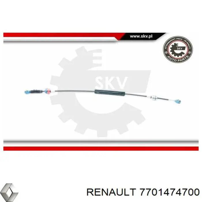 7701474700 Renault (RVI) Трос перемикання передач, вибору передачі