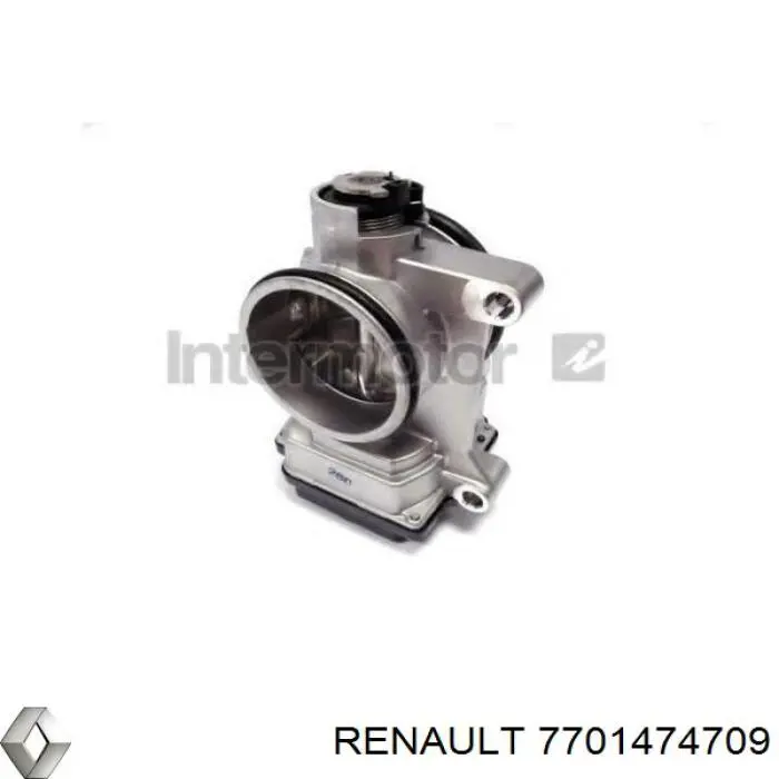 Дросільна заслінка 7701474709 Renault (RVI)