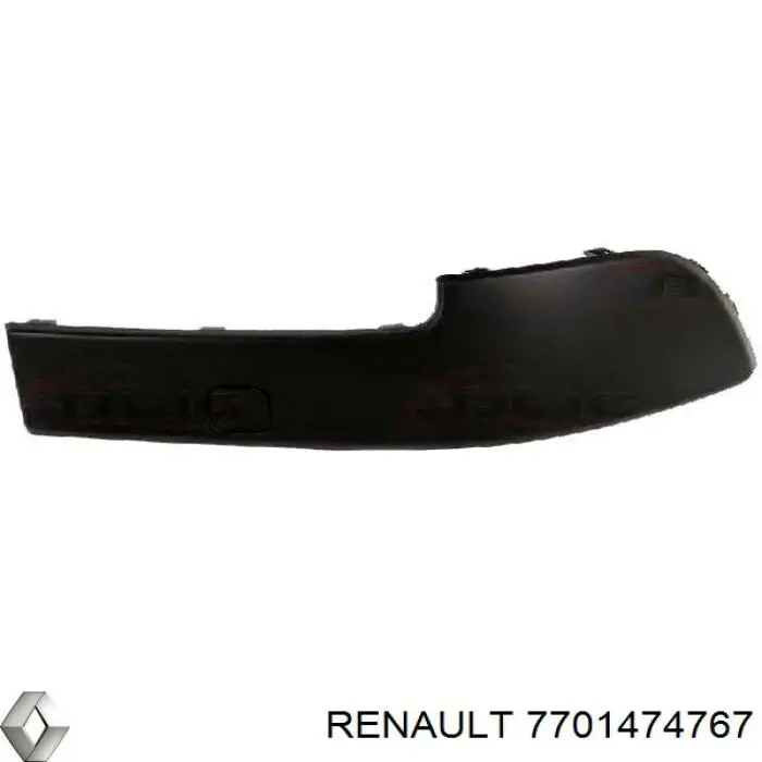 7701474767 Renault (RVI) Молдинг переднього бампера, правий