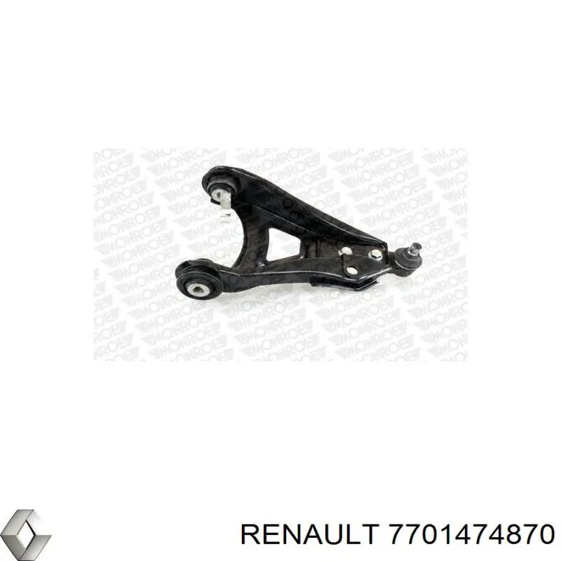 Важіль передньої підвіски нижній, правий Renault (RVI) 7701474870 ціна, від 40.96 USD