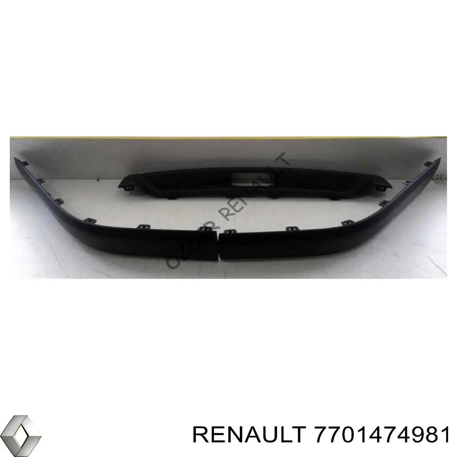  Молдинг задніх лівих дверей Renault Scenic 