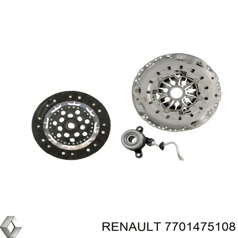 Купити 7701475108 Renault (RVI) Комплект зчеплення (диск, корзина, підшипник)