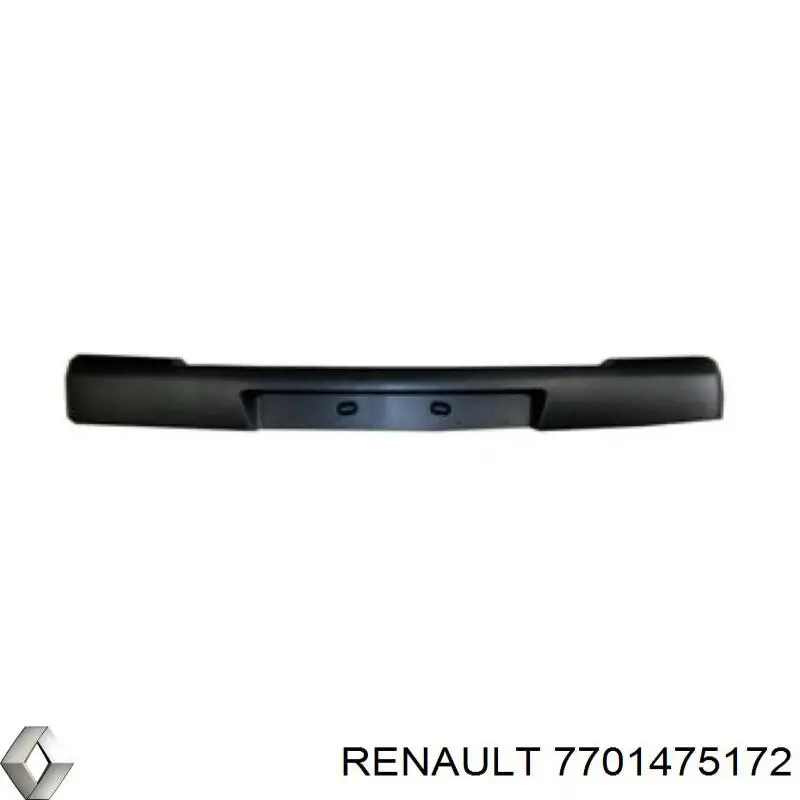 7701475172 Renault (RVI) Накладка бампера заднього