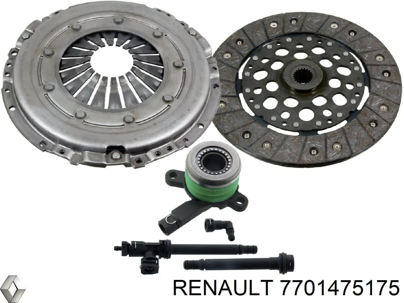 Комплект зчеплення (3 частини) 7701475175 Renault (RVI)