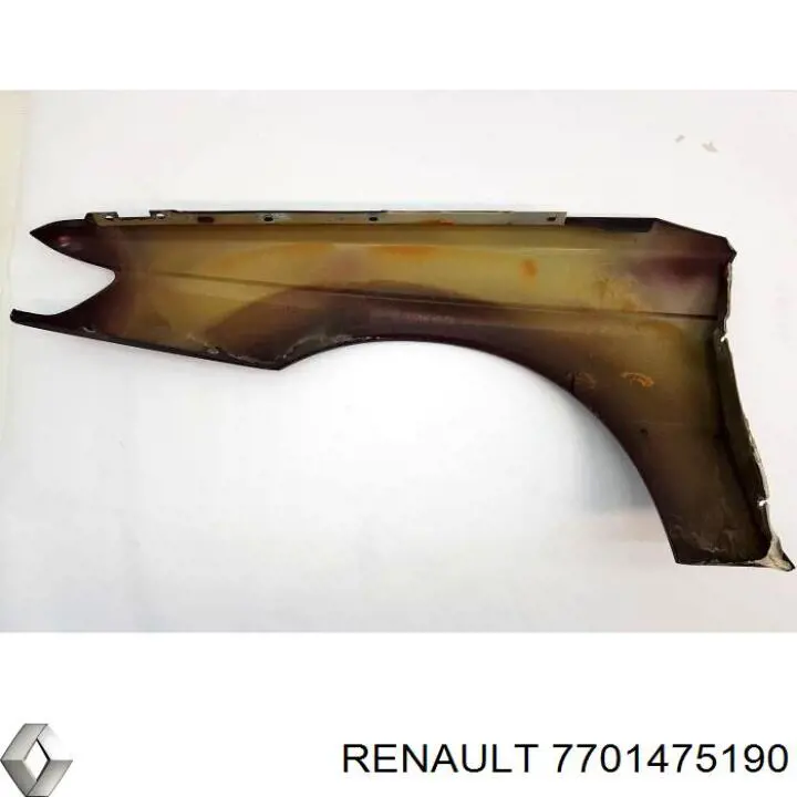 Переднє праве крило Renault (RVI) 7701475190