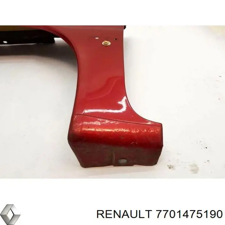 Крило переднє праве Renault (RVI) 7701475190 ціна, від 11.68 USD