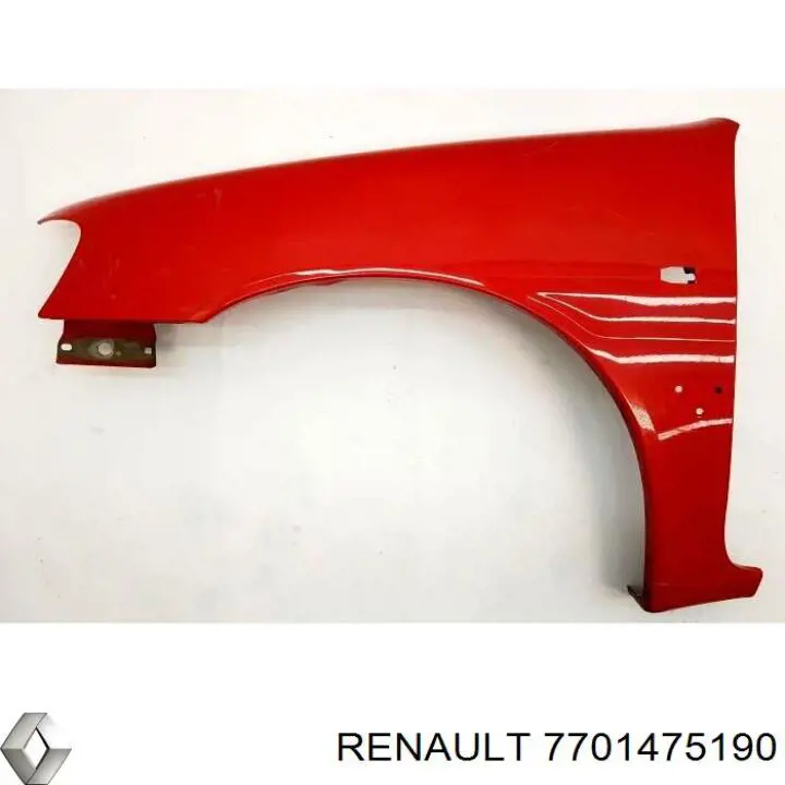 Крило переднє праве Renault (RVI) 7701475190 ціна, від 11.68 USD