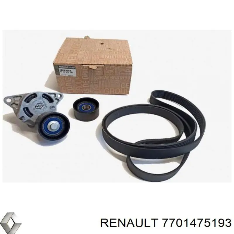7701475193 Renault (RVI) ремінь приводний, агрегатів, комплект
