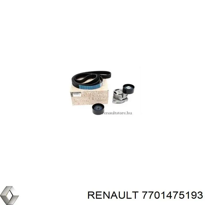 Ремінь приводний, агрегатів, комплект 7701475193 Renault (RVI)