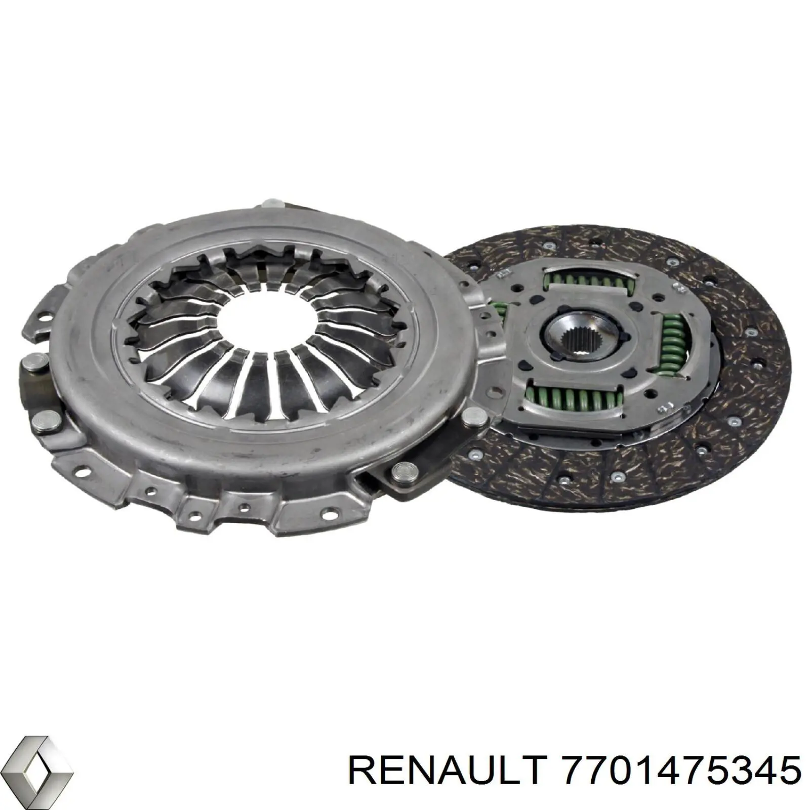 Комплект зчеплення (3 частини) 7701475345 Renault (RVI)