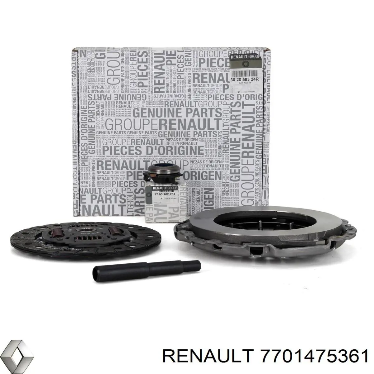 Комплект зчеплення (3 частини) Renault (RVI) 7701475361 ціна, від 102.21 USD