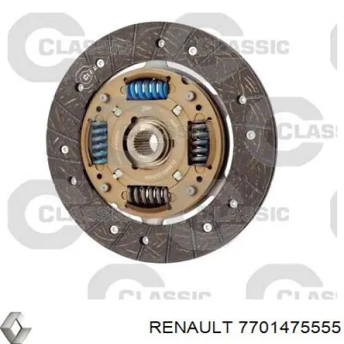 Комплект зчеплення (3 частини) Renault (RVI) 7701475555 ціна, від 95.83 USD