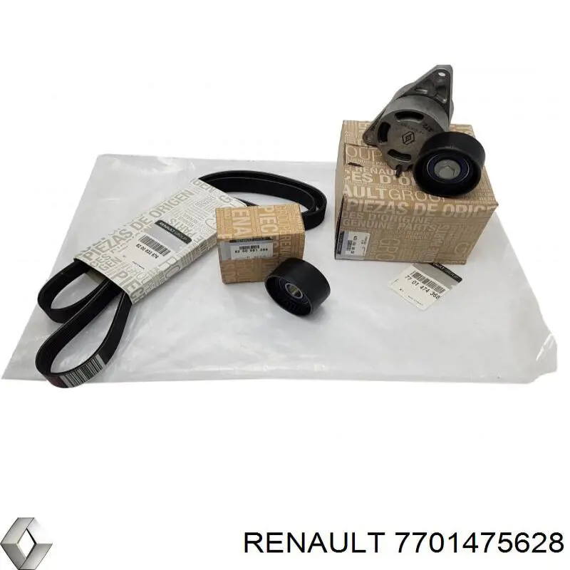 Ремінь приводний, агрегатів, комплект 7701475628 Renault (RVI)