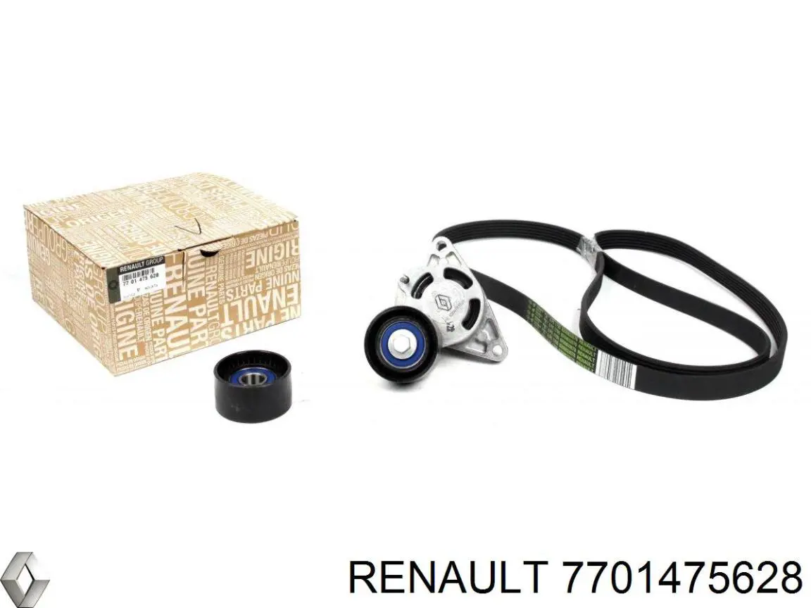 Ремінь приводний, агрегатів, комплект Renault (RVI) 7701475628