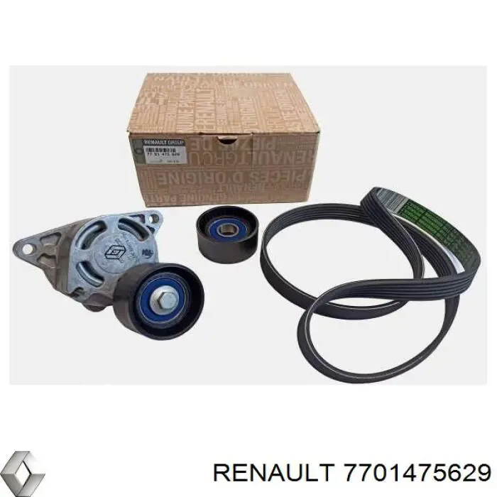 Ремінь приводний, агрегатів, комплект Renault (RVI) 7701475629 ціна, від 98.60 USD