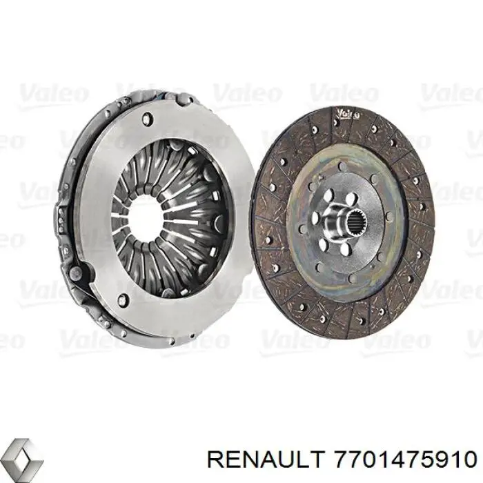 Комплект зчеплення (3 частини) Renault (RVI) 7701475910 ціна, від 185.43 USD