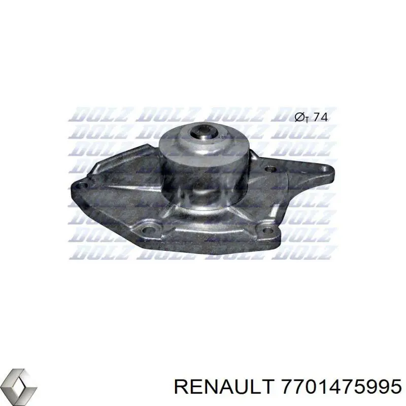 Купити 7701475995 Renault (RVI) Насос охолоджуючої рідини