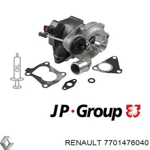 Турбокомпресор Renault (RVI) 7701476040