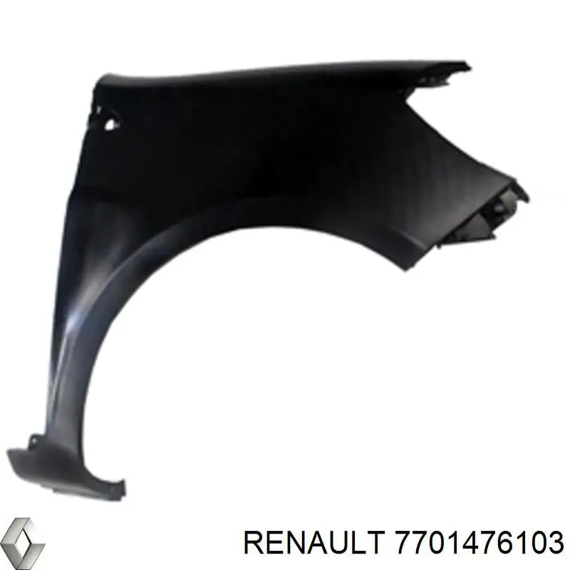 Крило переднє праве Renault (RVI) 7701476103 ціна, від 29.65 USD