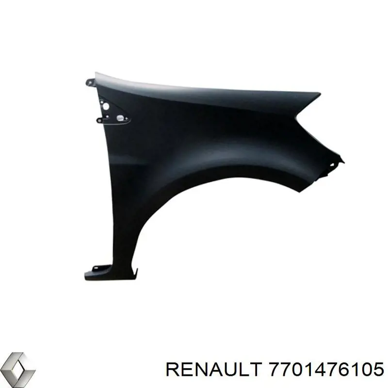 Крило переднє праве Renault (RVI) 7701476105 ціна, від 45.70 USD
