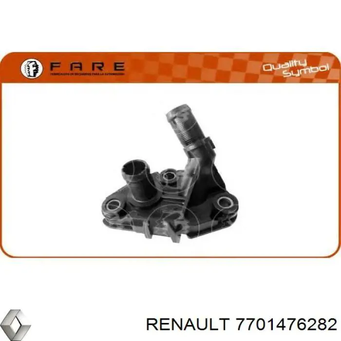 Фланець системи охолодження (трійник) Renault (RVI) 7701476282 ціна, від 6.67 USD