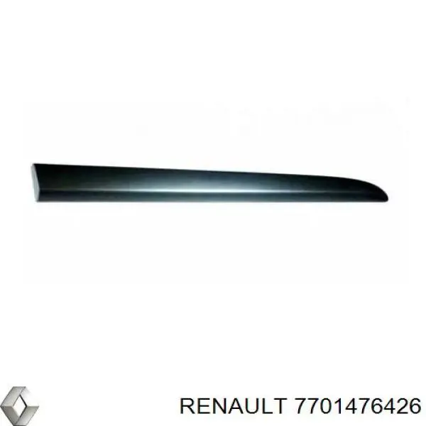 Молдинг задніх правих дверей Renault (RVI) 7701476426 ціна, від 13.87 USD