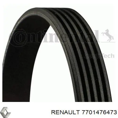 Ремінь приводний, агрегатів, комплект 7701476473 Renault (RVI)