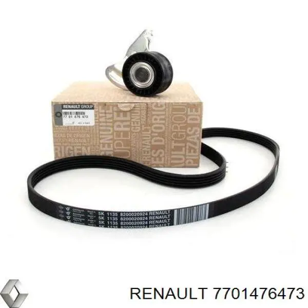 7701476473 Renault (RVI) ремінь приводний, агрегатів, комплект