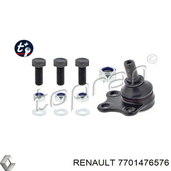 Кульова опора, нижня 7701476576 Renault (RVI)