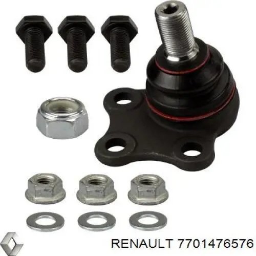 Кульова опора, нижня Renault (RVI) 7701476576 ціна, від 10.57 USD