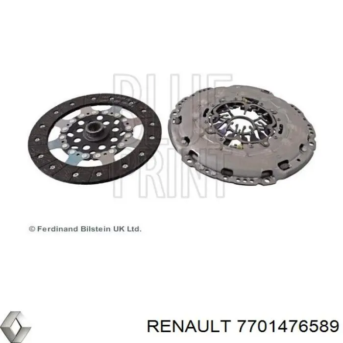 7701476589 Renault (RVI) комплект зчеплення (3 частини)