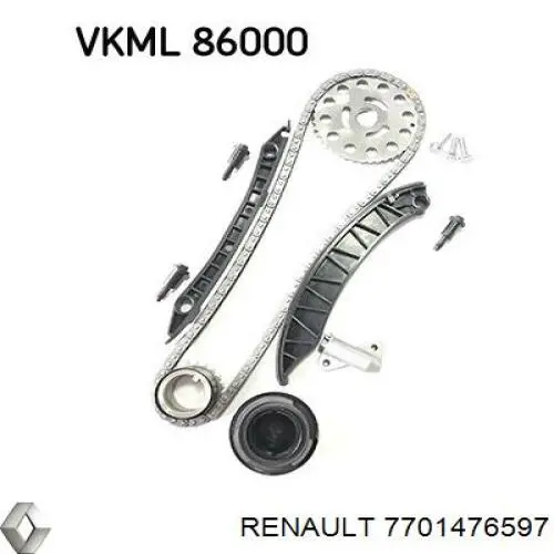 7701476597 Renault (RVI) ланцюг грм, комплект