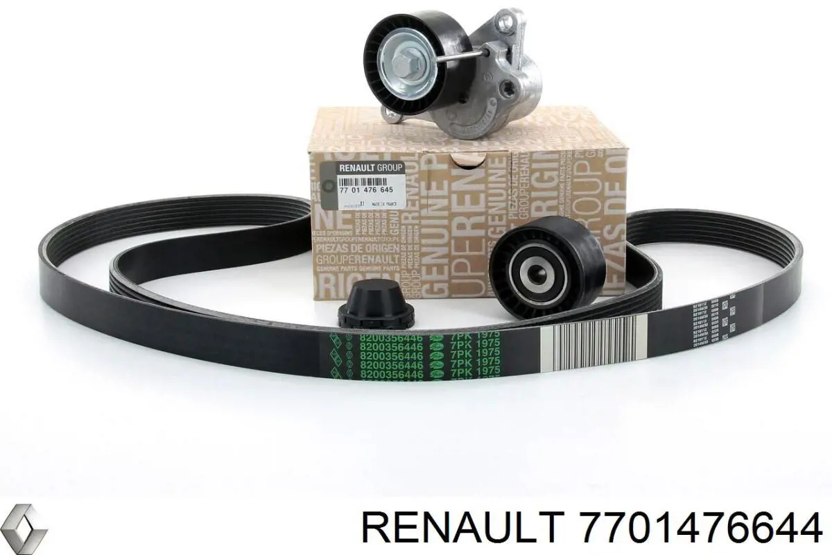 Ремінь приводний, агрегатів, комплект 7701476644 Renault (RVI)