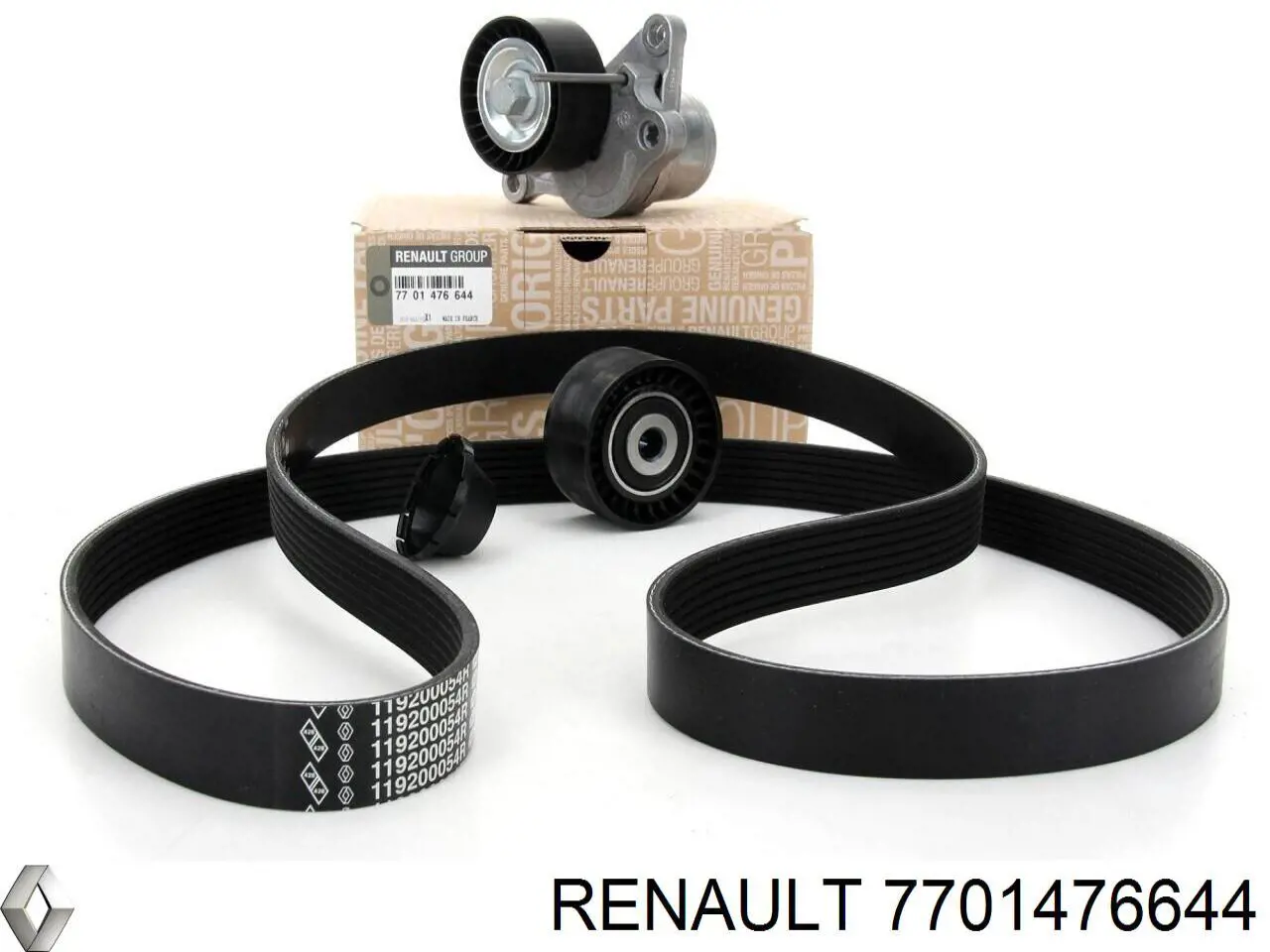 Ремінь приводний, агрегатів, комплект 7701476644 Renault (RVI)
