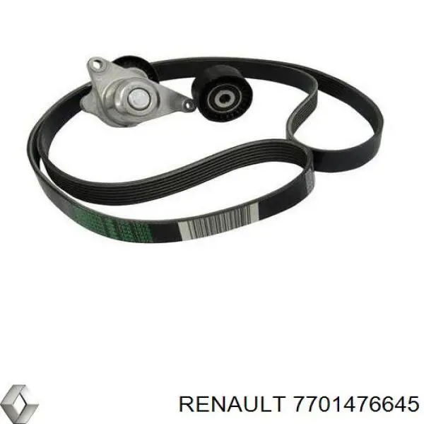 Ремінь приводний, агрегатів, комплект Renault (RVI) 7701476645