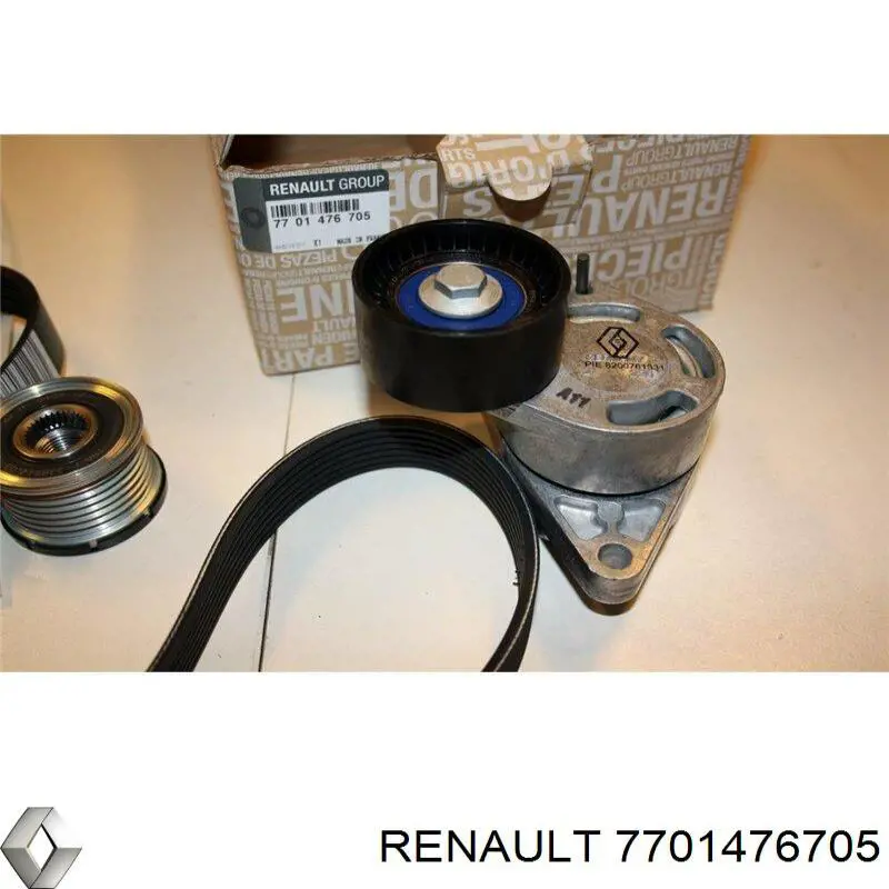 Ремінь приводний, агрегатів, комплект Renault (RVI) 7701476705 ціна, від 131.76 USD