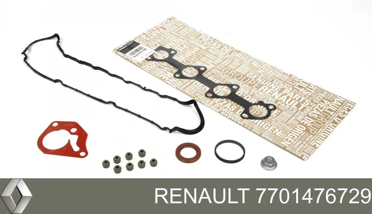 7701476729 Renault (RVI) комплект прокладок двигуна, верхній